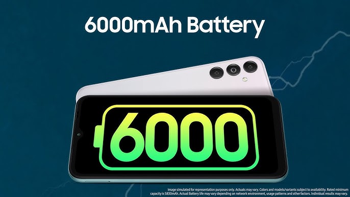 6000mAh battery
